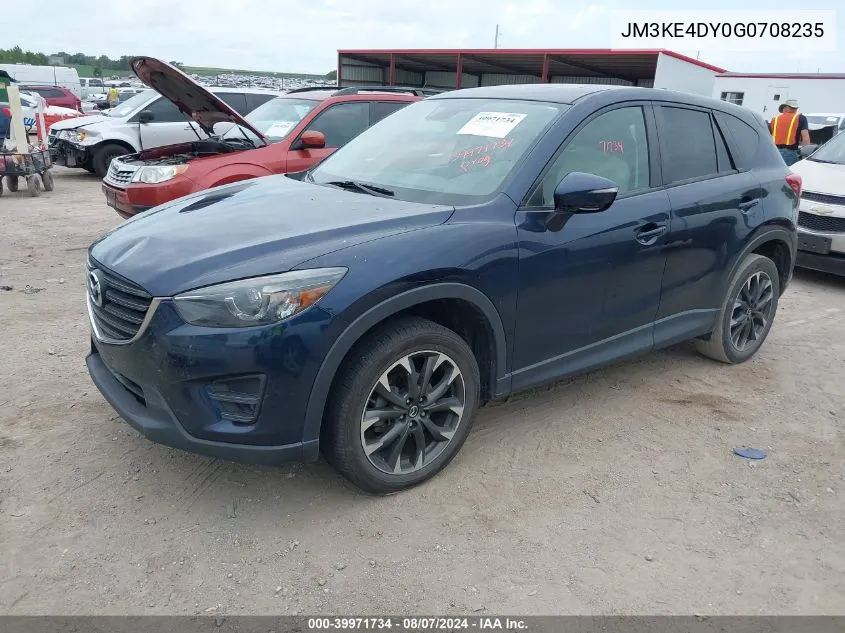 2016 Mazda Cx-5 Grand Touring VIN: JM3KE4DY0G0708235 Lot: 39971734