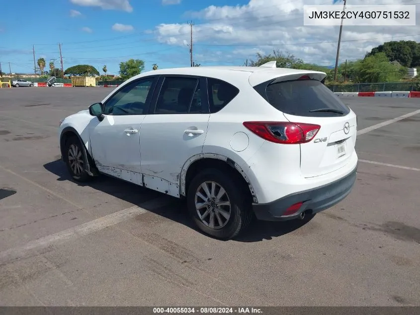 2016 Mazda Cx-5 Touring VIN: JM3KE2CY4G0751532 Lot: 40055034