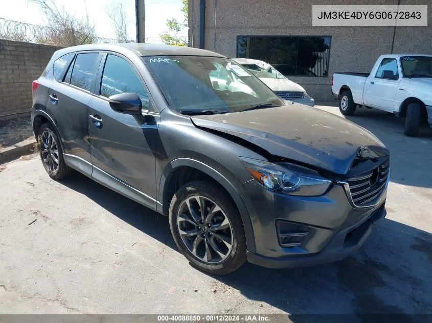 2016 Mazda Cx-5 Grand Touring VIN: JM3KE4DY6G0672843 Lot: 40088850