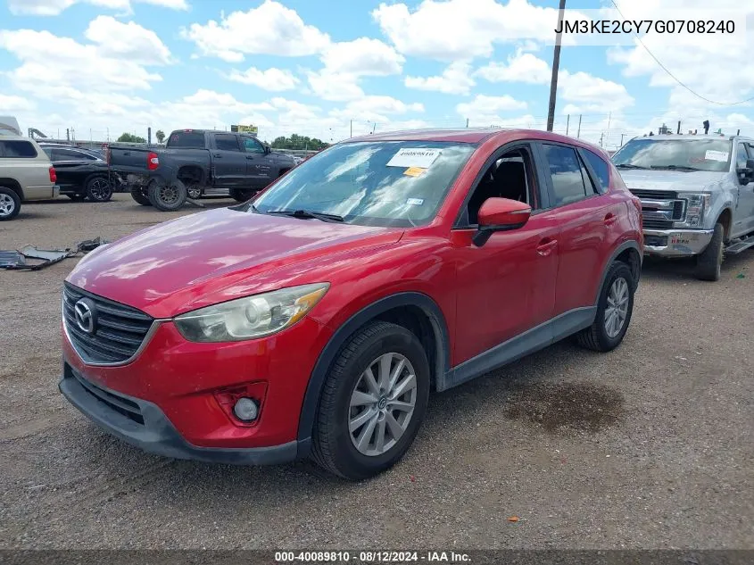 2016 Mazda Cx-5 Touring VIN: JM3KE2CY7G0708240 Lot: 40089810