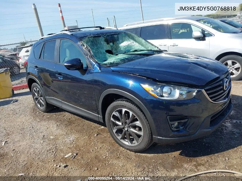 2016 Mazda Cx-5 Grand Touring VIN: JM3KE4DY5G0768818 Lot: 40095284