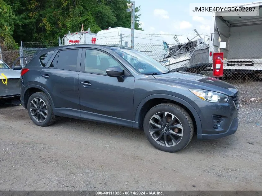 2016 Mazda Cx-5 Grand Touring VIN: JM3KE4DY4G0602287 Lot: 40111323