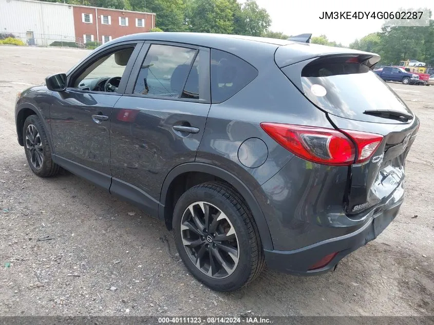 2016 Mazda Cx-5 Grand Touring VIN: JM3KE4DY4G0602287 Lot: 40111323