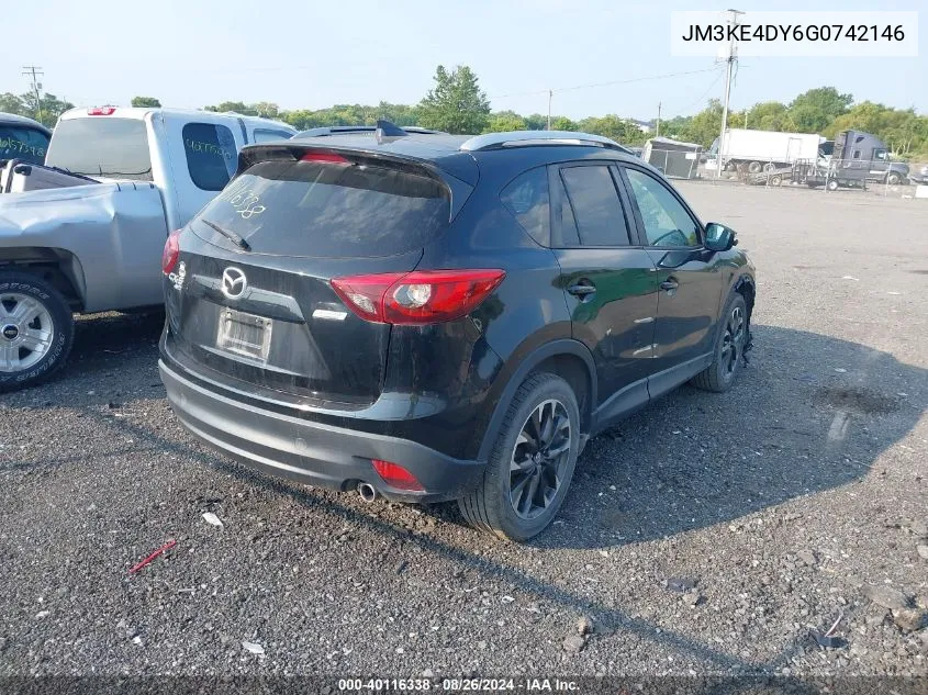 2016 Mazda Cx-5 Grand Touring VIN: JM3KE4DY6G0742146 Lot: 40116338