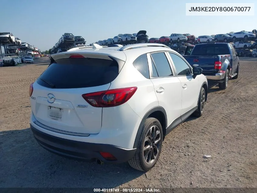 2016 Mazda Cx-5 Grand Touring VIN: JM3KE2DY8G0670077 Lot: 40119749