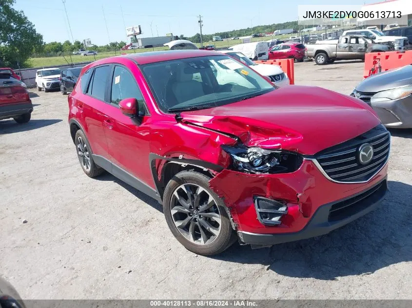 2016 Mazda Cx-5 Gt VIN: JM3KE2DY0G0613713 Lot: 40128113