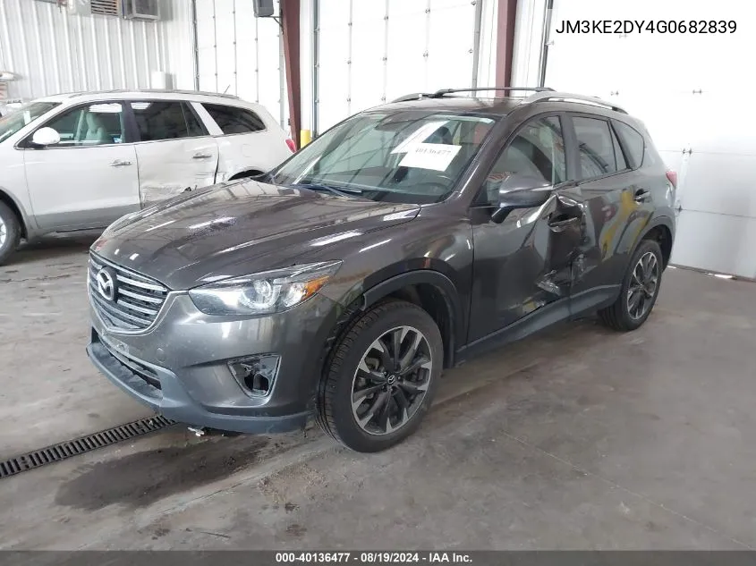 2016 Mazda Cx-5 Grand Touring VIN: JM3KE2DY4G0682839 Lot: 40136477