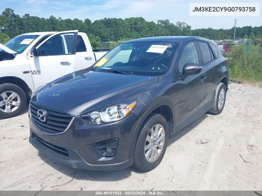 2016 Mazda Cx-5 Touring VIN: JM3KE2CY9G0793758 Lot: 40151553