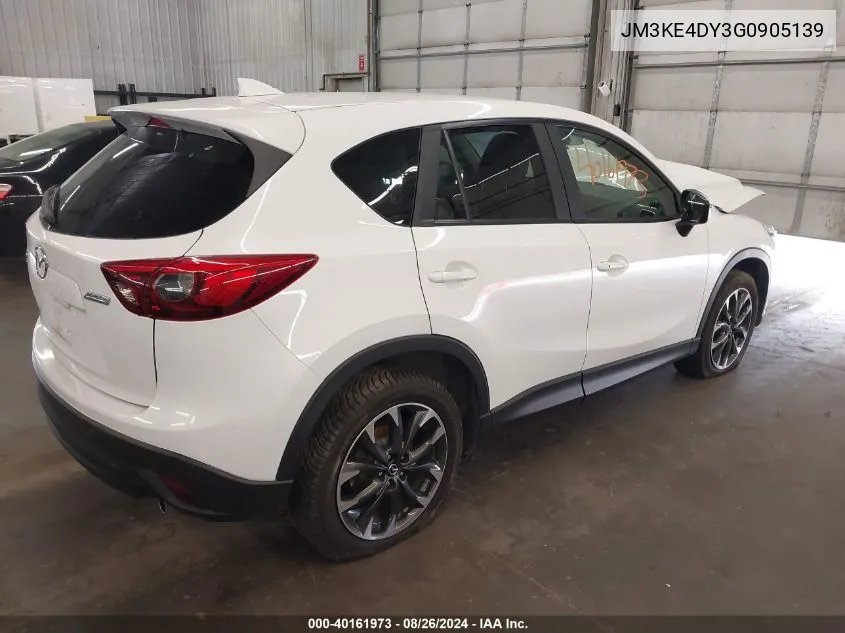 2016 Mazda Cx-5 Grand Touring VIN: JM3KE4DY3G0905139 Lot: 40161973