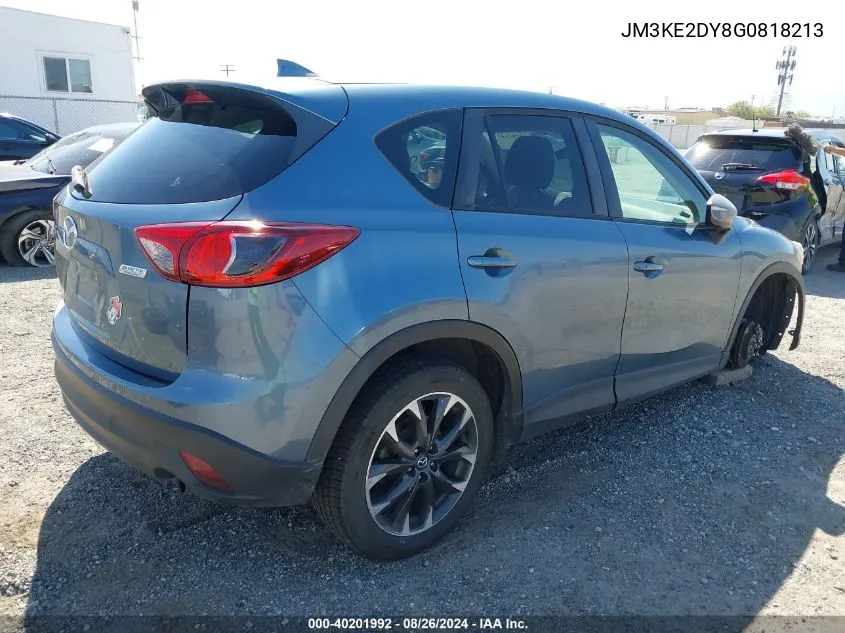 2016 Mazda Cx-5 Grand Touring VIN: JM3KE2DY8G0818213 Lot: 40201992