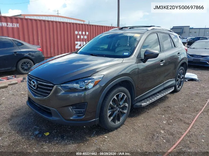 2016 Mazda Cx-5 Grand Touring VIN: JM3KE2DY5G0697866 Lot: 40231662