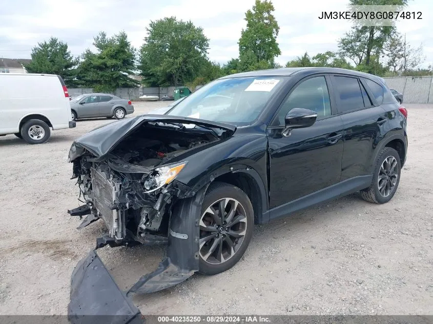 2016 Mazda Cx-5 Grand Touring VIN: JM3KE4DY8G0874812 Lot: 40235250