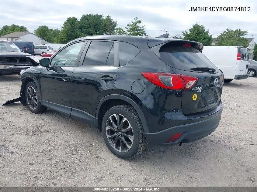 2016 Mazda Cx-5 Grand Touring VIN: JM3KE4DY8G0874812 Lot: 40235250