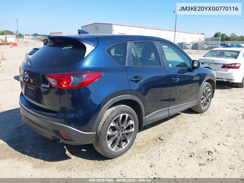 2016 Mazda Cx-5 Grand Touring VIN: JM3KE2DYXG0770116 Lot: 40257605