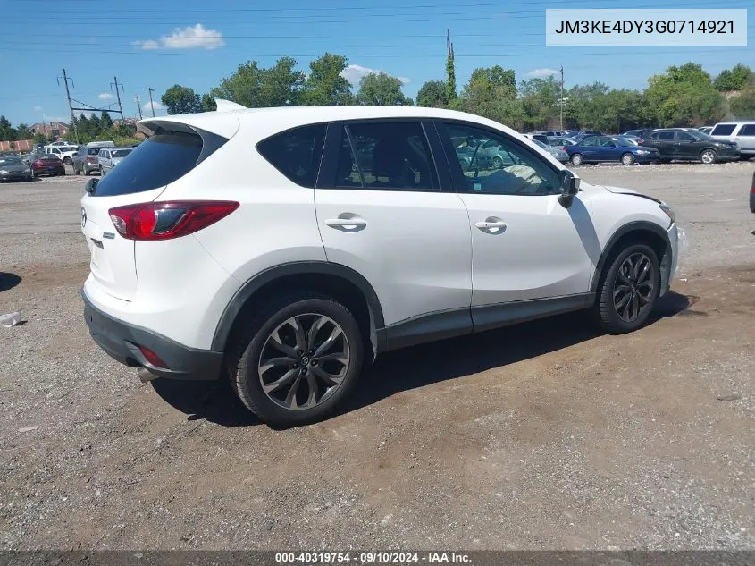 2016 Mazda Cx-5 Grand Touring VIN: JM3KE4DY3G0714921 Lot: 40319754