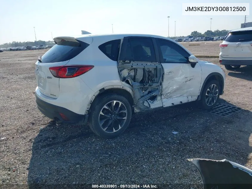 2016 Mazda Cx-5 Gt VIN: JM3KE2DY3G0812500 Lot: 40335901