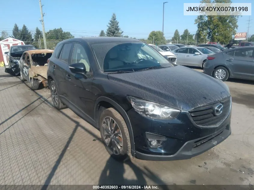 2016 Mazda Cx-5 Gt VIN: JM3KE4DYXG0781998 Lot: 40352603