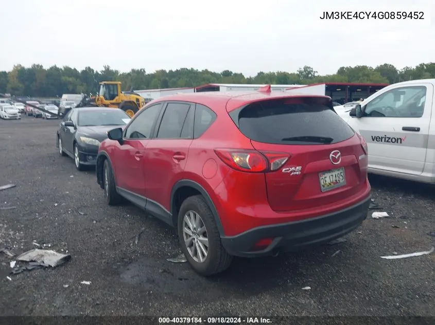 2016 Mazda Cx-5 Touring VIN: JM3KE4CY4G0859452 Lot: 40379184