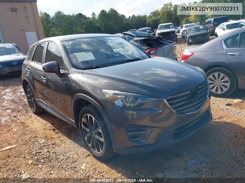 2016 Mazda Cx-5 Grand Touring VIN: JM3KE2DY9G0702311 Lot: 40382077