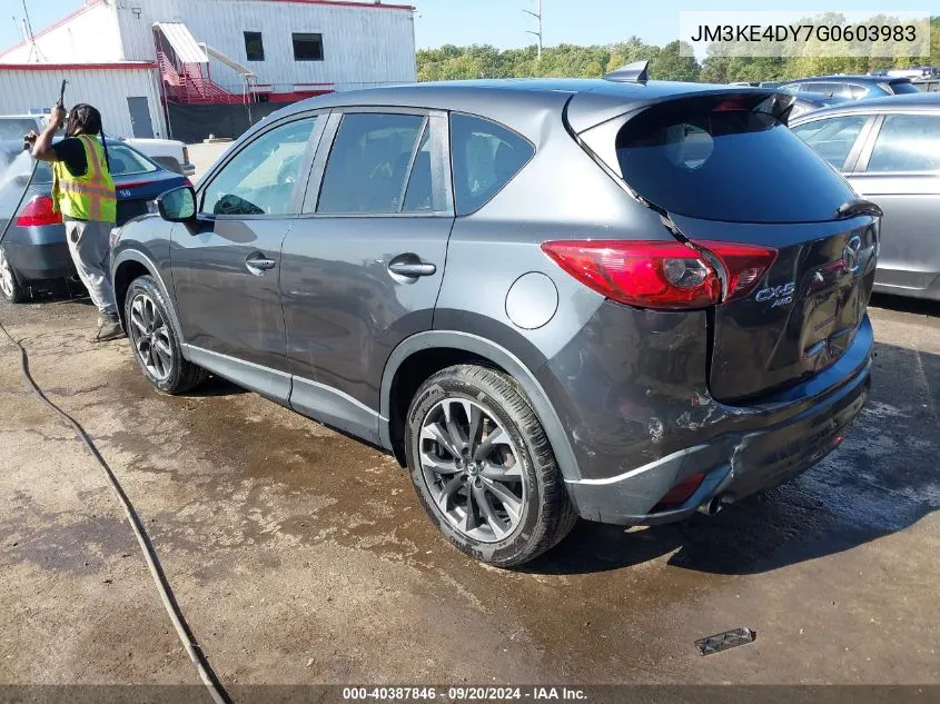 2016 Mazda Cx-5 Grand Touring VIN: JM3KE4DY7G0603983 Lot: 40387846