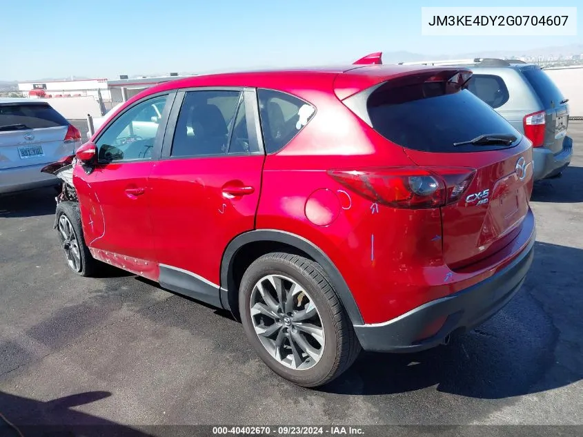 2016 Mazda Cx-5 Grand Touring VIN: JM3KE4DY2G0704607 Lot: 40402670