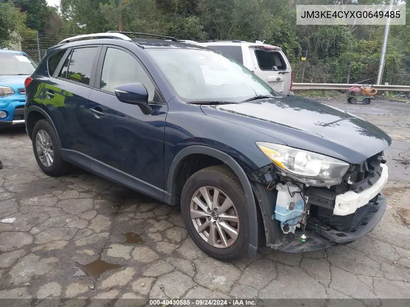 JM3KE4CYXG0649485 2016 Mazda Cx-5 Touring