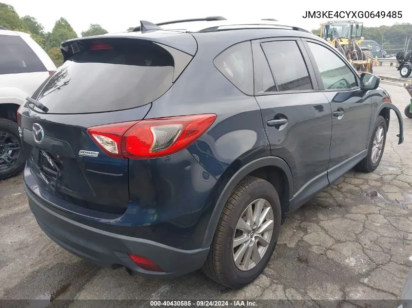 2016 Mazda Cx-5 Touring VIN: JM3KE4CYXG0649485 Lot: 40430585