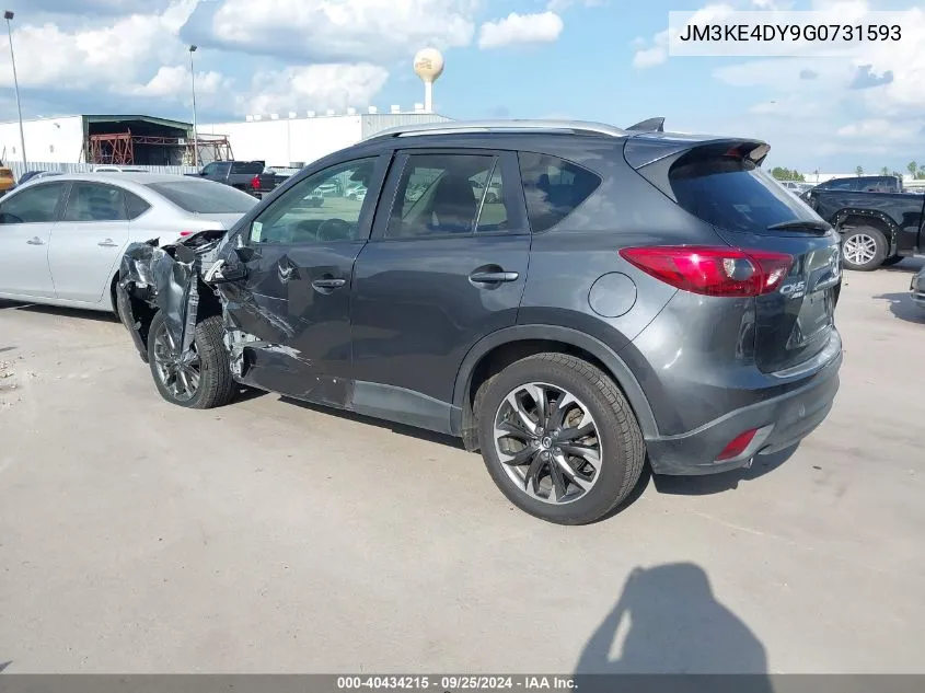 2016 Mazda Cx-5 Grand Touring VIN: JM3KE4DY9G0731593 Lot: 40434215