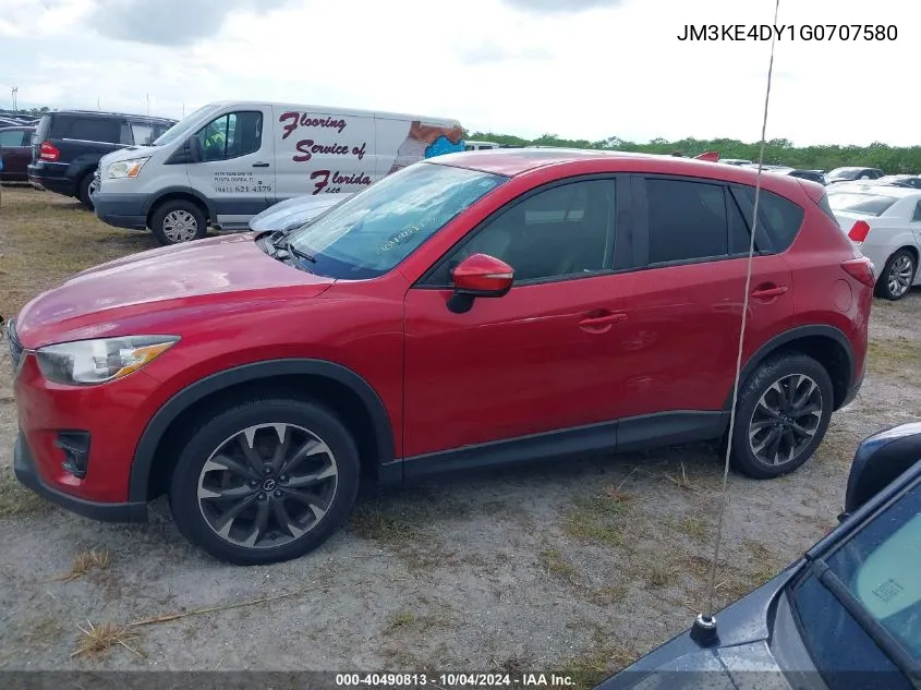 2016 Mazda Cx-5 Grand Touring VIN: JM3KE4DY1G0707580 Lot: 40490813