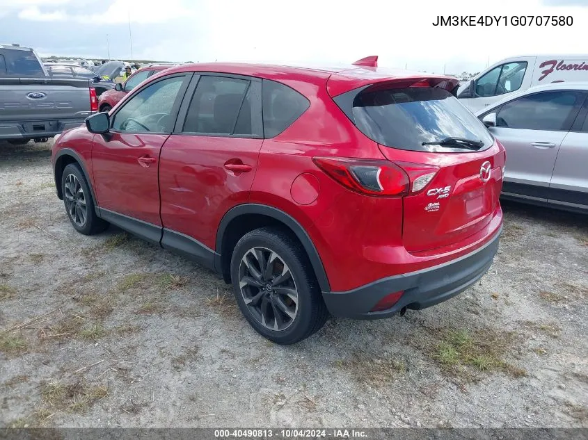 2016 Mazda Cx-5 Grand Touring VIN: JM3KE4DY1G0707580 Lot: 40490813