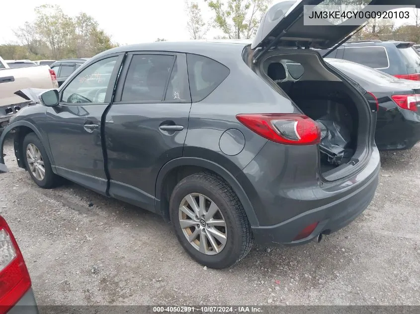 2016 Mazda Cx-5 Touring VIN: JM3KE4CY0G0920103 Lot: 40502991