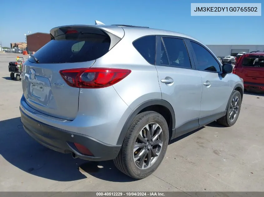 2016 Mazda Cx-5 Grand Touring VIN: JM3KE2DY1G0765502 Lot: 40512229