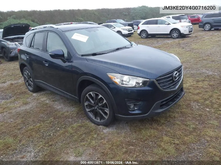 2016 Mazda Cx-5 Grand Touring VIN: JM3KE2DY4G0716200 Lot: 40513871