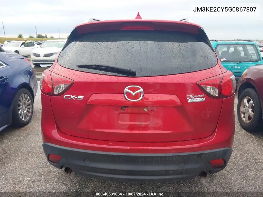 JM3KE2CY5G0867807 2016 Mazda Cx-5 Touring