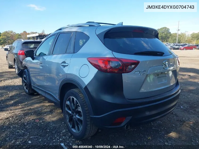 2016 Mazda Cx-5 Grand Touring VIN: JM3KE4DYXG0704743 Lot: 40549340