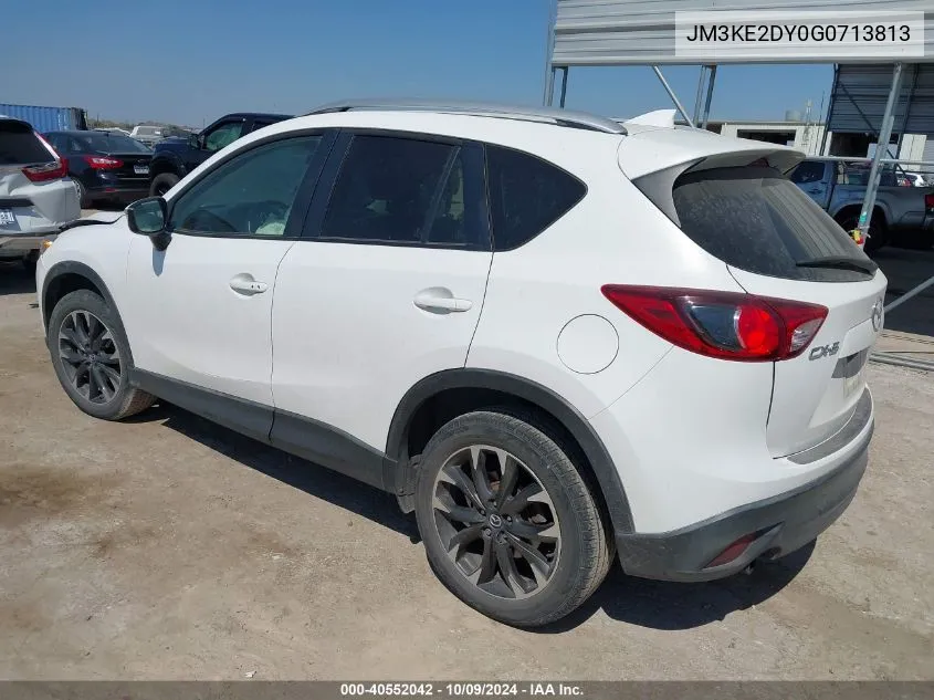 2016 Mazda Cx-5 Gt VIN: JM3KE2DY0G0713813 Lot: 40552042