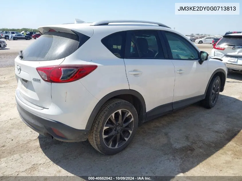 2016 Mazda Cx-5 Gt VIN: JM3KE2DY0G0713813 Lot: 40552042