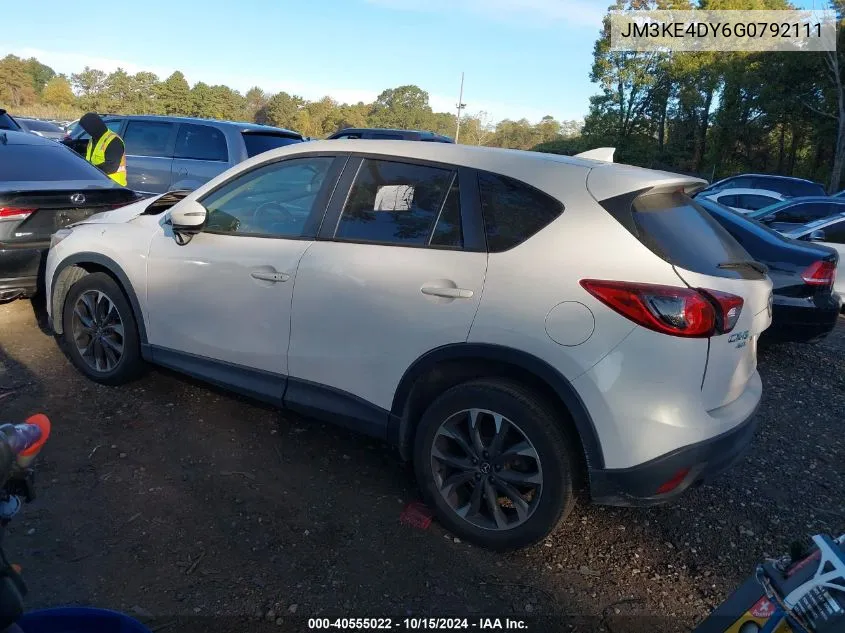 2016 Mazda Cx-5 Grand Touring VIN: JM3KE4DY6G0792111 Lot: 40555022