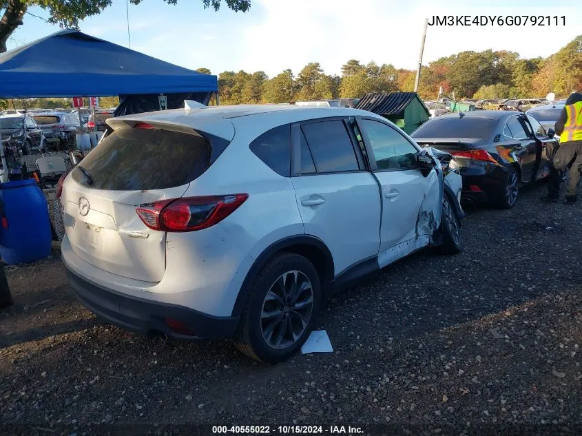 2016 Mazda Cx-5 Grand Touring VIN: JM3KE4DY6G0792111 Lot: 40555022