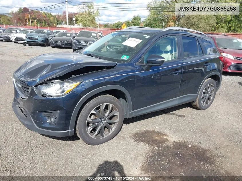 2016 Mazda Cx-5 Grand Touring VIN: JM3KE4DY7G0865258 Lot: 40573745