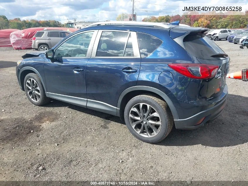 2016 Mazda Cx-5 Grand Touring VIN: JM3KE4DY7G0865258 Lot: 40573745