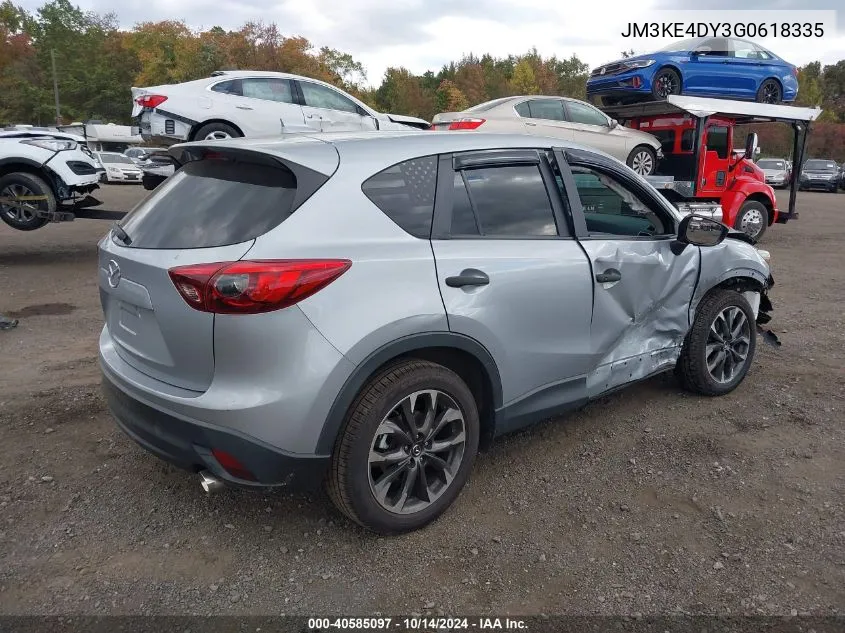 2016 Mazda Cx-5 Grand Touring VIN: JM3KE4DY3G0618335 Lot: 40585097