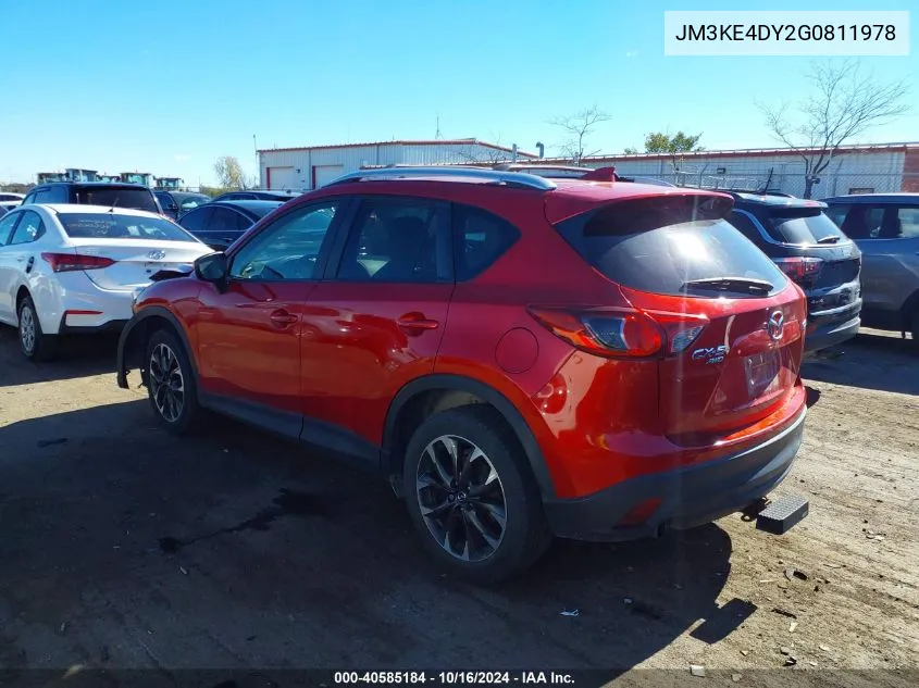 2016 Mazda Cx-5 Grand Touring VIN: JM3KE4DY2G0811978 Lot: 40585184