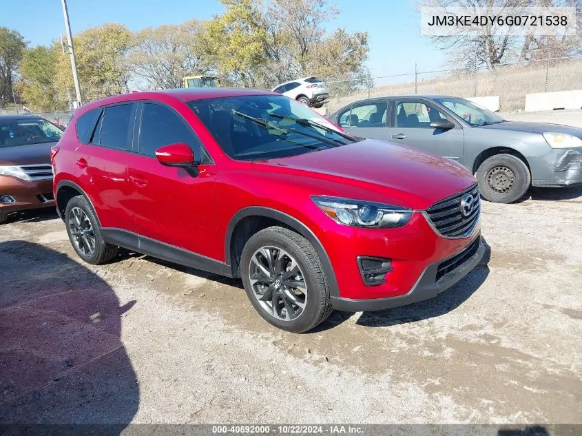 2016 Mazda Cx-5 Grand Touring VIN: JM3KE4DY6G0721538 Lot: 40592000