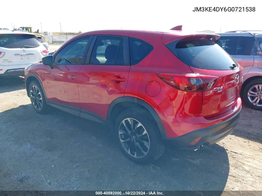 2016 Mazda Cx-5 Grand Touring VIN: JM3KE4DY6G0721538 Lot: 40592000