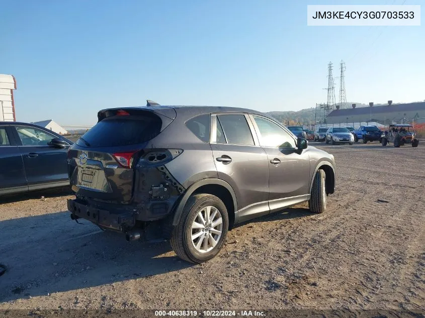 2016 Mazda Cx-5 Touring VIN: JM3KE4CY3G0703533 Lot: 40638319