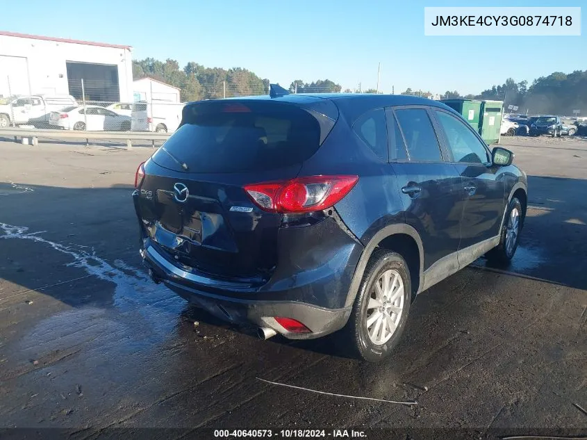 2016 Mazda Cx-5 Touring VIN: JM3KE4CY3G0874718 Lot: 40640573