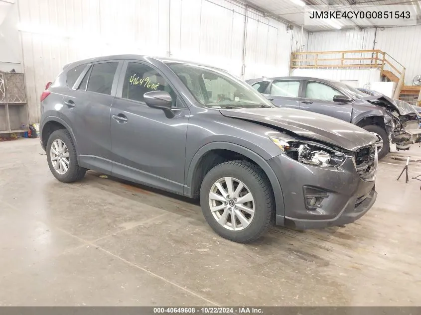 2016 Mazda Cx-5 Touring VIN: JM3KE4CY0G0851543 Lot: 40649608