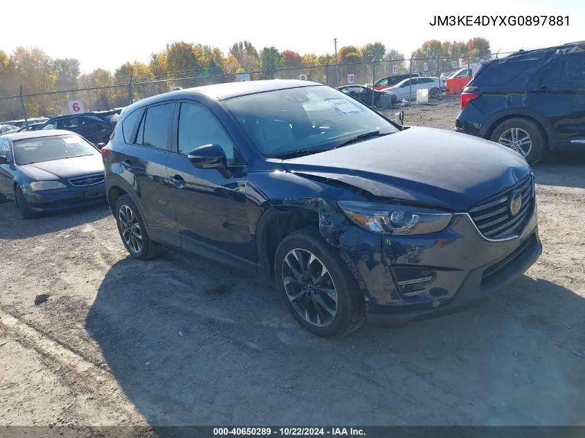 2016 Mazda Cx-5 Grand Touring VIN: JM3KE4DYXG0897881 Lot: 40650289