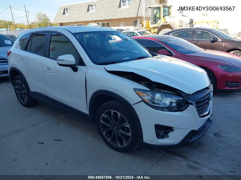 2016 Mazda Cx-5 Grand Touring VIN: JM3KE4DY3G0693567 Lot: 40657806